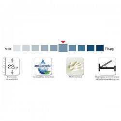 ЕДНОЛИЦЕВ МАТРАК DIONA 22СМ - PARADISE