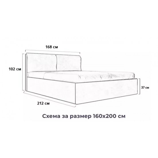 СПАЛНЯ ОМЕГА БЕЖОВ WHISPER 2